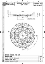 Brembo UPGRADE Supersport – Schwimmende Bremsscheibe (208B85969)