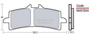 Brembo Z04 Bremsbelagsatz -  Brembo Bremssattel