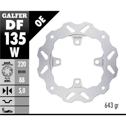 Galfer Disc Wave® Racing Bremsscheibe Hinten – Für Honda CBR 1000 RR-R SC82